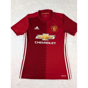 Adidas Manchester United Futbol Jersey Men's S Chevrolet Logo Newton No Name